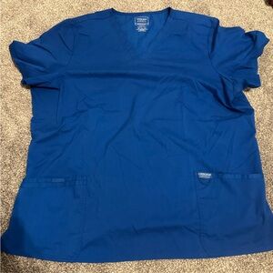 Cherokee Women’s V-Neck Blue Scrub Top